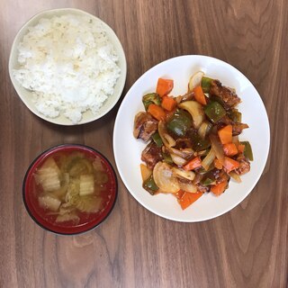 白菜とすりごまの中華スープ